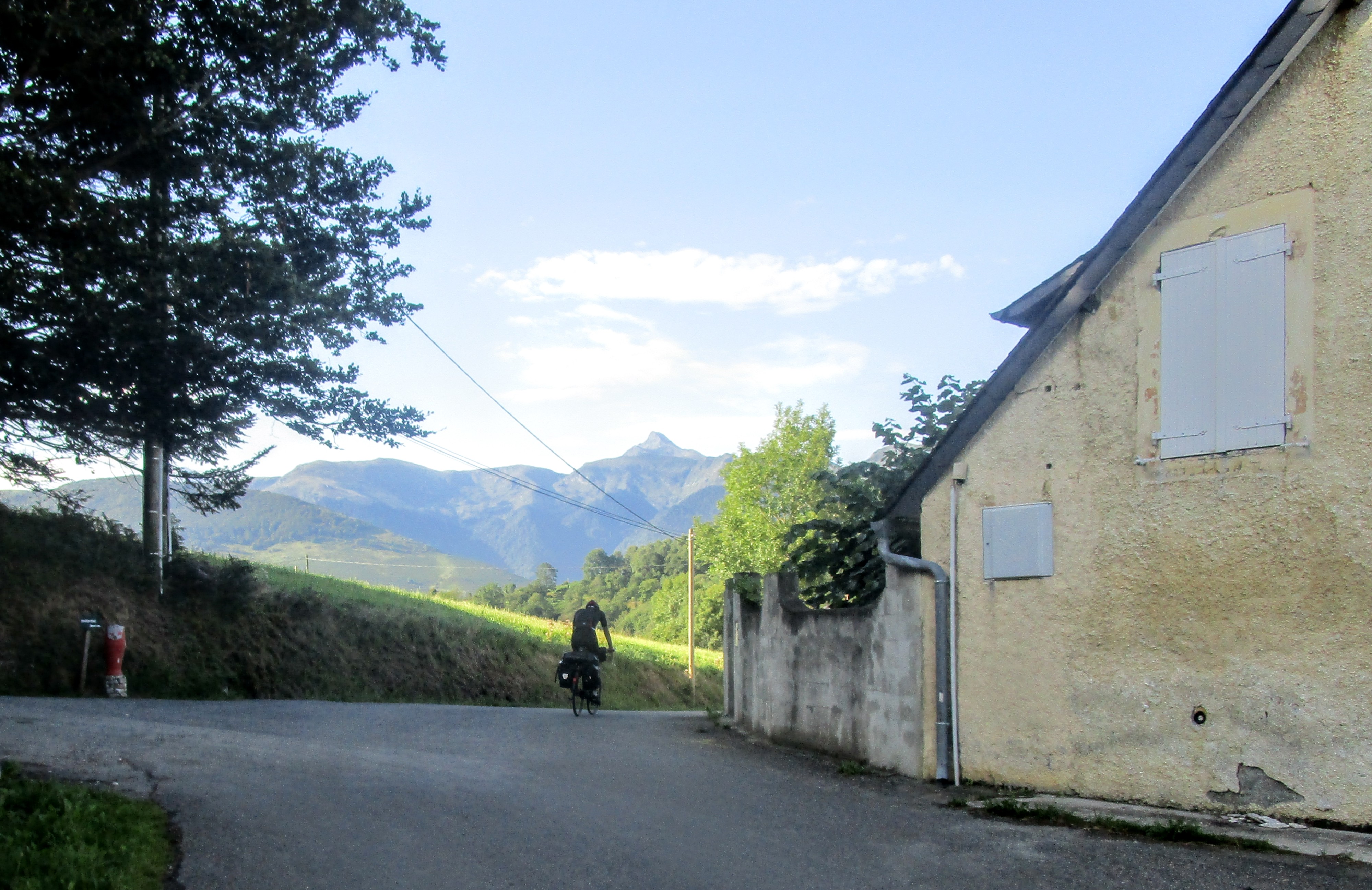 Laatste blik op de Pyreneeën
